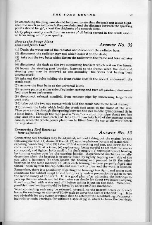 1925 Ford Owners Manual Page 43